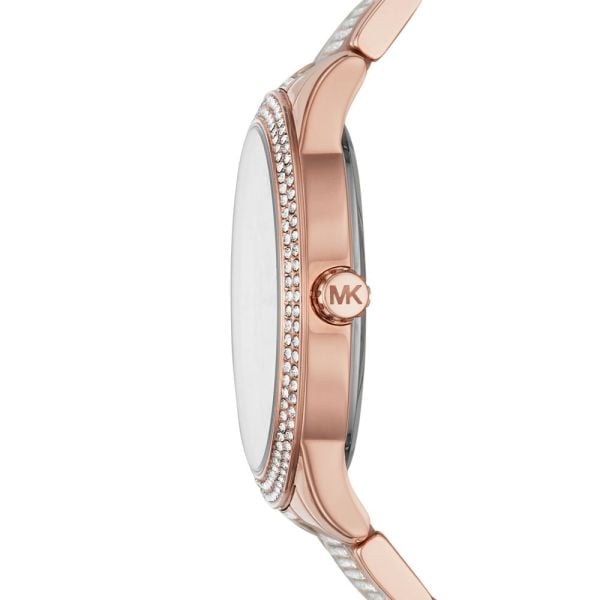 Michael Kors Tibby Chronograph Crystals Rose Gold Dial Rose Gold Steel Strap Watch For Women - MK6826 Buy Now By Michael Kors
