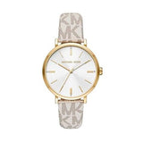 Michael Kors Pyper Analog Silver Dial White Leather Strap Watch for Women - MK2946 Buy Now By Michael Kors