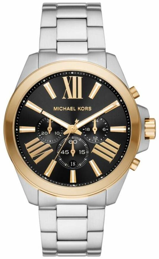 Michael Kors Wren Chronograph Black Dial Silver Steel Strap Watch For Men - MK8880 Buy Now By Michael Kors