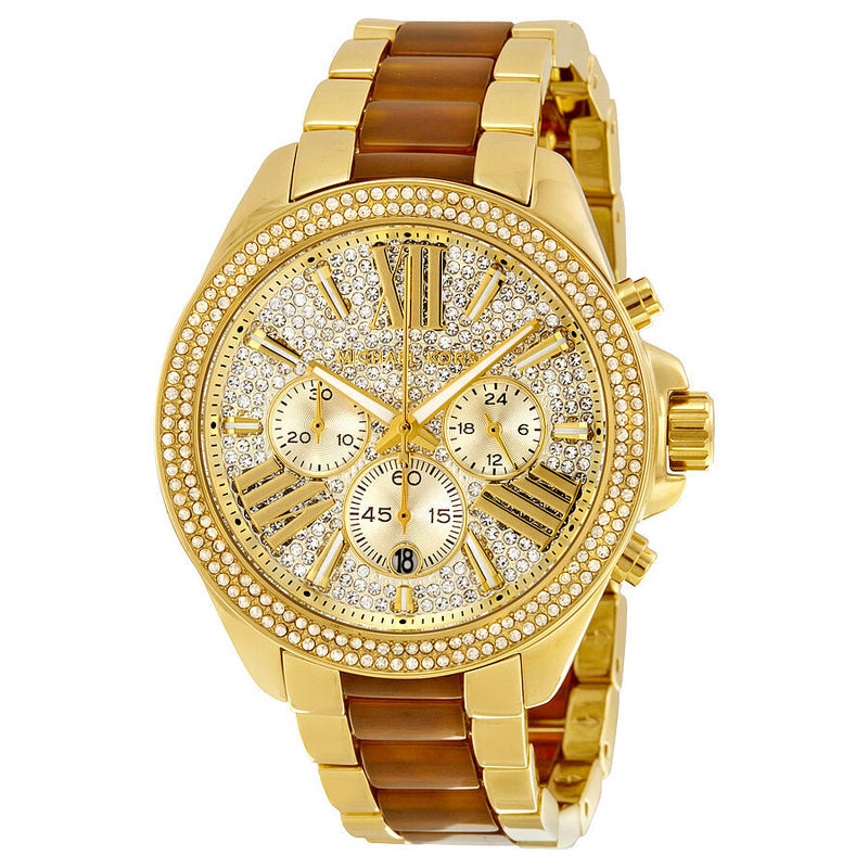 Michael Kors Wren Gold Dial Two Tone Steel Strap Watch for Women - MK6294 Buy Now By Michael Kors