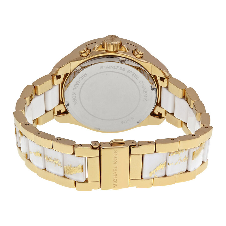 Michael Kors Wren Diamonds Gold Dial Two Tone Steel Strap Watch for Women - MK6157 Buy Now By Michael Kors