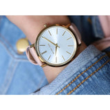 Michael Kors Jaryn Quartz Gold Dial Pink Leather Strap Watch For Women - MK2471 Buy Now By Michael Kors