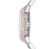 Michael Kors Camille Multifunction White Dial Two Tone Steel Strap Watch for Women - MK1054 Buy Now By Michael Kors