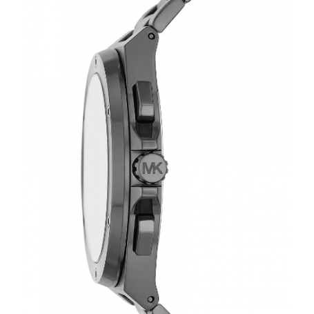 Michael Kors Lennox Chronograph Quartz Grey Dial Grey Steel Strap Watch For Men - MK9102 Buy Now By Michael Kors