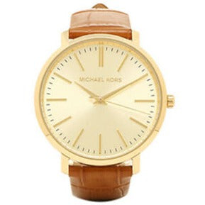Michael Kors Jaryn Quartz Gold Dial Brown Leather Strap Watch For Women - MK2496 Buy Now By Michael Kors