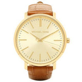 Michael Kors Jaryn Quartz Gold Dial Brown Leather Strap Watch For Women - MK2496 Buy Now By Michael Kors