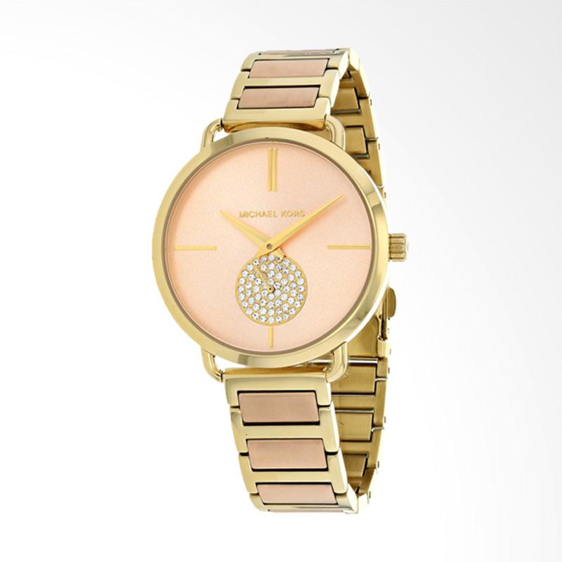 Michael Kors Portia Rose Gold Dial Two Tone Steel Strap Watch for Women - MK3706 Buy Now By Michael Kors