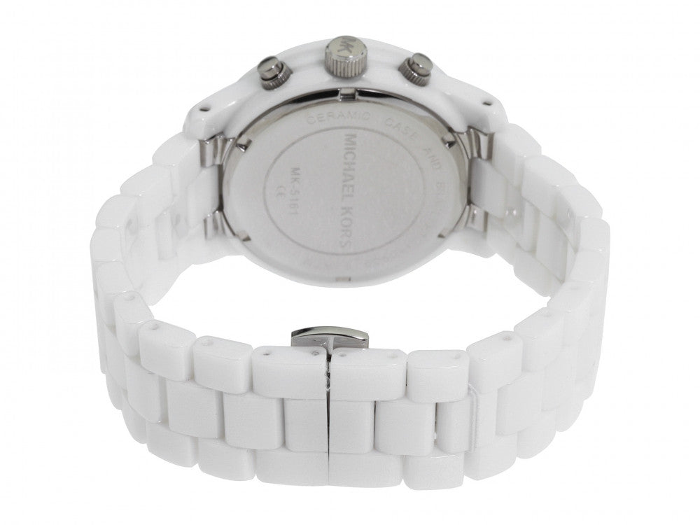 Michael Kors Runway White Ceramic Dial White Steel Strap Watch for Women - MK5161 Buy Now By Michael Kors