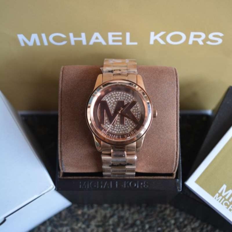 Michael Kors Runway Rose Gold Dial Rose Gold Steel Strap Watch For Women - MK5853 Buy Now By Michael Kors