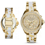 Michael Kors Wren Diamonds Gold Dial Two Tone Steel Strap Watch for Women - MK6157 Buy Now By Michael Kors
