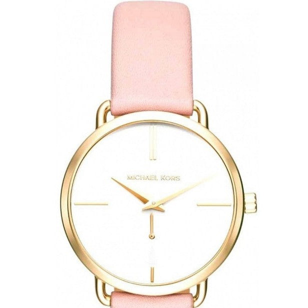 Michael Kors Portia Quartz White Dial Pink Leather Strap Watch For Women - MK2659 Buy Now By Michael Kors