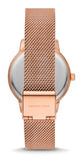 Michael Kors Quartz Crystals Rose Gold Dial Rose Gold Mesh Strap Watch for Women - MKO1012 Buy Now By Michael Kors