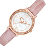 Michael Kors Cinthia Mother of Pearl Dial Pink Leather Strap Watch for Women - MK2663 Buy Now By Michael Kors