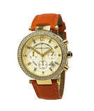 Michael Kors Parker Champagne Dial Orange Leather Strap Watch for Women - MK2279 Buy Now By Michael Kors