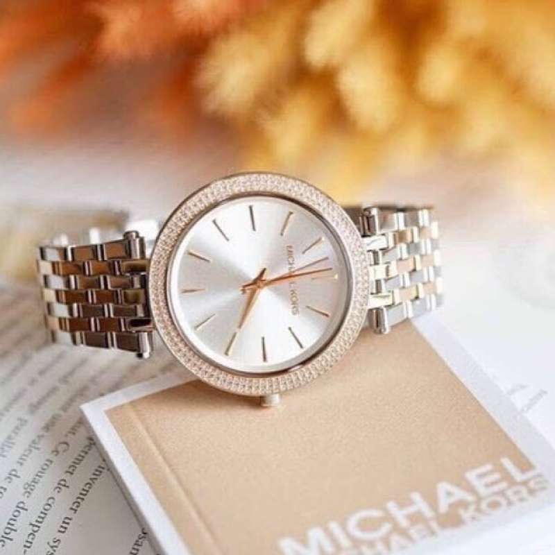 Michael Kors Darci Silver Dial Two Tone Stainless Steel Strap Watch for Women - MK3215 Buy Now By Michael Kors