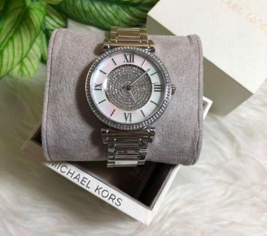 Michael Kors Caitlin Crystal Dial Silver Steel Strap Watch for Women - MK3331 Buy Now By Michael Kors