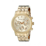 Michael Kors Ritz Chronograph Gold Dial Gold Steel Strap Watch for Women - MK5676 Buy Now By Michael Kors