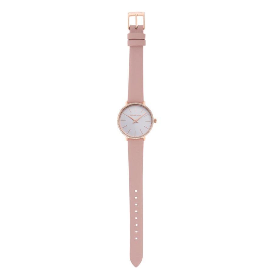 Michael Kors Pyper Analog White Dial Pink Leather Strap Watch For Women - MK2803 Buy Now By Michael Kors
