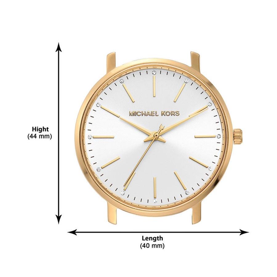 Michael Kors Pyper Quartz Silver Dial Brown Leather Strap Watch For Women - MK2857 Buy Now By Michael Kors