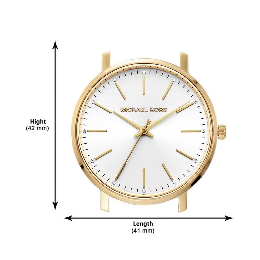 Michael Kors Pyper Quartz Silver Dial White Leather Strap Watch For Women - MK2858 Buy Now By Michael Kors