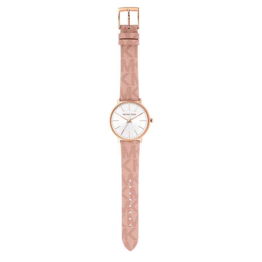 Michael Kors Pyper Quartz White Dial Pink Leather Strap Watch For Women - MK2859 Buy Now By Michael Kors