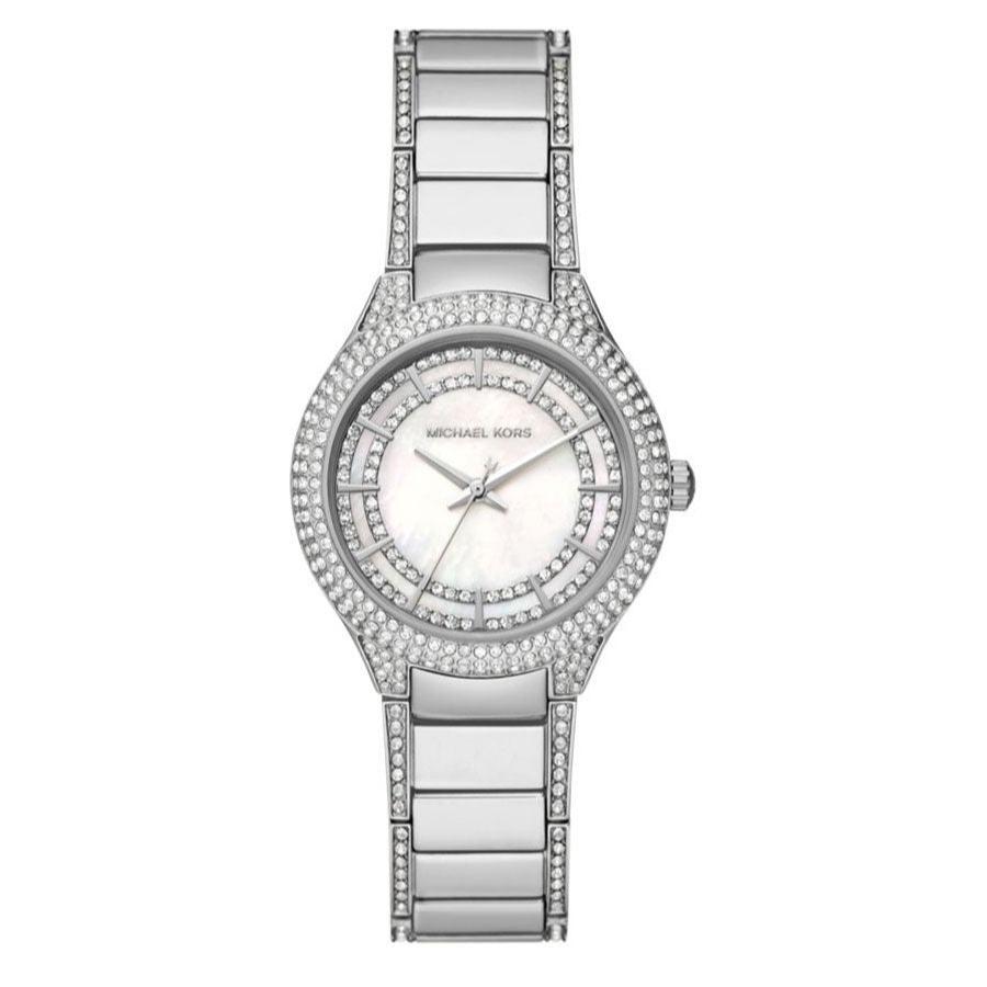 Michael Kors Sylvia Mother of Pearl Dial Silver Steel Strap Watch For Women - MK4657 Buy Now By Michael Kors