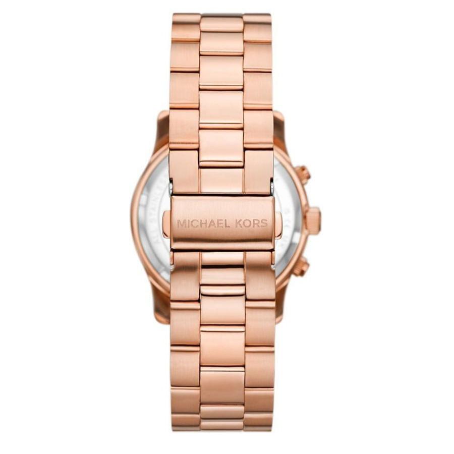 Michael Kors Janelle Quartz Maroon Dial Rose Gold Steel Strap Watch For Women - MK7382 Buy Now By Michael Kors