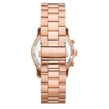 Michael Kors Janelle Quartz Maroon Dial Rose Gold Steel Strap Watch For Women - MK7382 Buy Now By Michael Kors