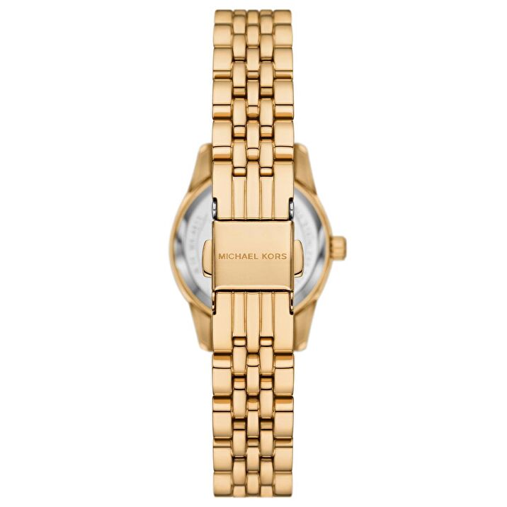 Michael Kors Lexington Three Hand Blue Dial Gold Steel Strap Watch for Women - MK4813 Buy Now By Michael Kors
