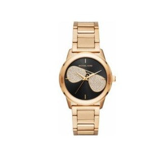Michael Kors Hartman Analog Quartz Black Dial Gold Steel Strap Watch For Women - MK3647 Buy Now By Michael Kors