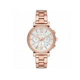 Michael Kors Sofie Chronograph Mother of Pearl White Dial Rose Gold Steel Strap Watch For Women - MK6576 Buy Now By Michael Kors