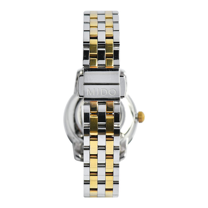 Mido Baroncelli III Automatic White Dial Two Tone Steel Strap Watch For Women - M7600.9.26.1 Buy Now By Mido