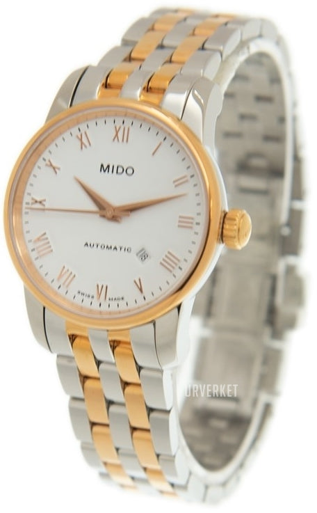 Mido Baroncelli III Automatic White Dial Two Tone Steel Strap Watch For Women - M7600.9.N6.1 Buy Now By Mido