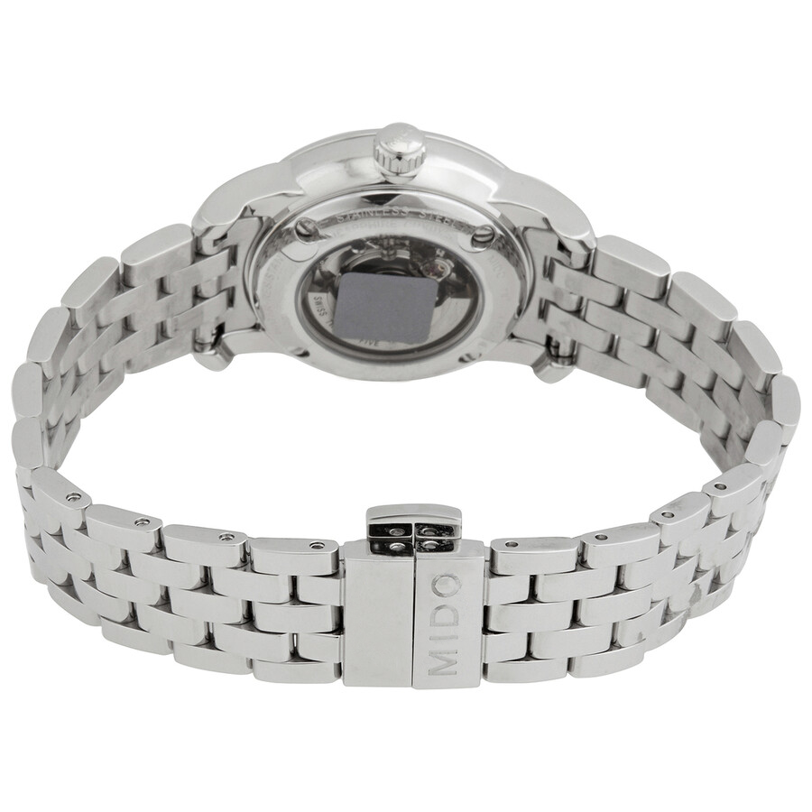 Mido Baroncelli III Automatic Silver Dial Silver Steel Strap Watch For Women - M7600.4.21.1 Buy Now By Mido