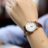 Mido Baroncelli III Automatic Silver Dial Brown Leather Strap Watch For Women - M7600.2.21.8 Buy Now By Mido