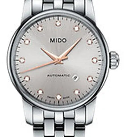 Mido Baroncelli III Automatic Silver Dial Silver Steel Strap Watch For Women - M7600.4.21.1 Buy Now By Mido
