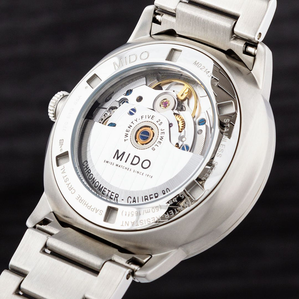 Mido Commander II Automatic Chronometer Grey Dial Silver Steel Strap Watch For Men - M021.431.11.061.00 Buy Now By Mido