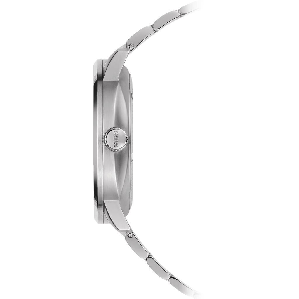 Mido Commander Automatic Gradient Black Dial Silver Steel Strap Watch For Men - M021.407.11.411.00 Buy Now By Mido