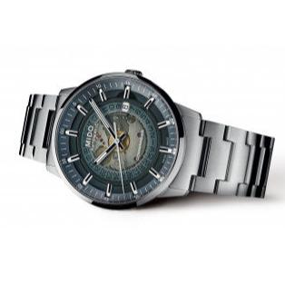Mido Commander Automatic Gradient Blue Dial Silver Steel Strap Watch For Men - M021.407.11.411.01 Buy Now By Mido