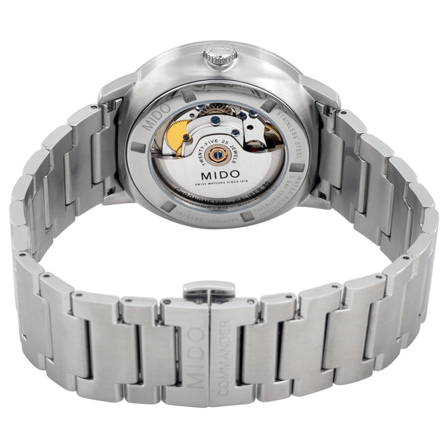 Mido Commander II Automatic Chronometer Grey Dial Silver Steel Strap Watch For Men - M021.431.11.061.01 Buy Now By Mido