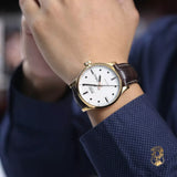 Mido Multifort Automatic Silver Dial Brown Leather Strap Watch For Men - M005.430.36.031.80 Buy Now By Mido