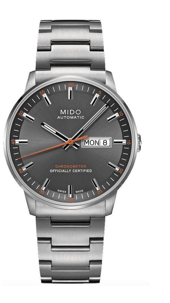 Mido Commander II Automatic Chronometer Grey Dial Silver Steel Strap Watch For Men - M021.431.11.061.01 Buy Now By Mido