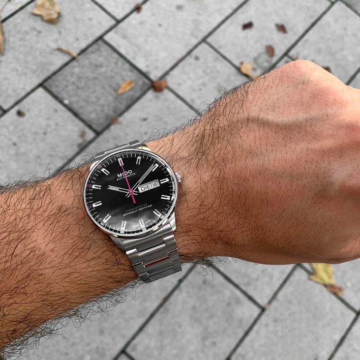 Mido Commander II Automatic Chronometer Grey Dial Silver Steel Strap Watch For Men - M021.431.11.061.01 Buy Now By Mido