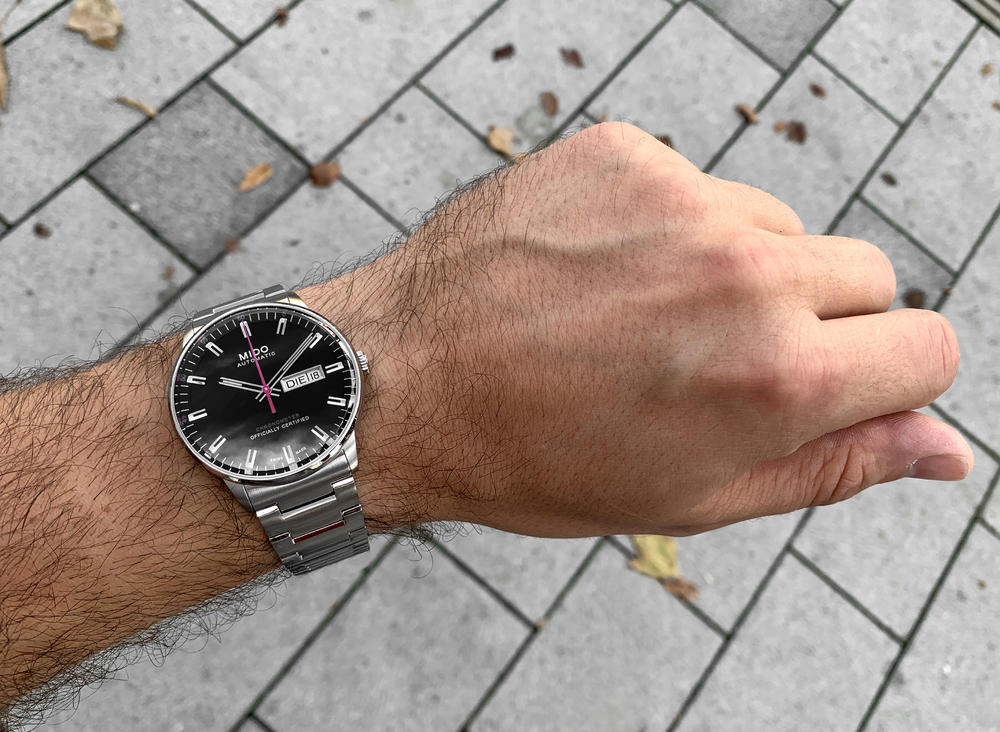 Mido Commander II Automatic Black Dial Silver Steel Strap Watch For Men - M021.431.11.051.00 Buy Now By Mido