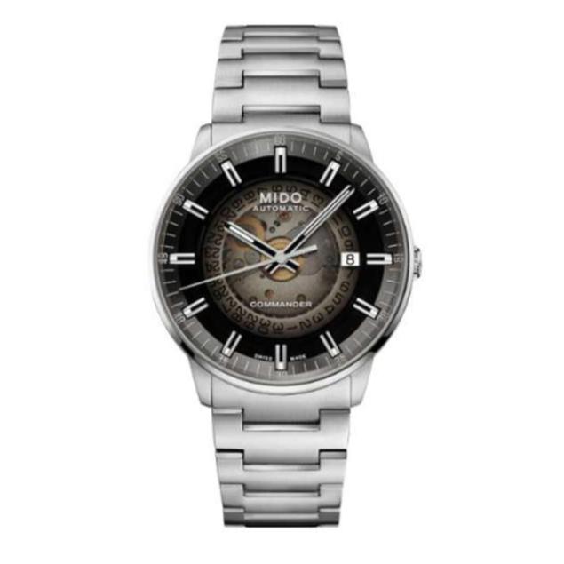 Mido Commander Automatic Gradient Black Dial Silver Steel Strap Watch For Men - M021.407.11.411.00 Buy Now By Mido