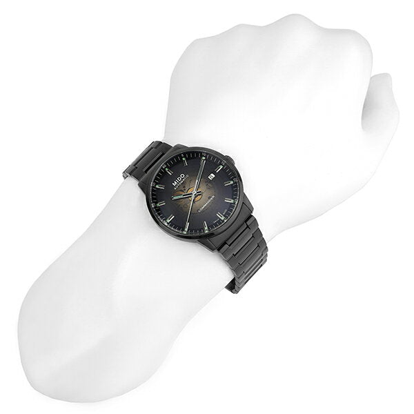 Mido Commander II Automatic Gradient Black Dial Black Steel Strap Watch For Men - M021.407.33.411.00 Buy Now By Mido