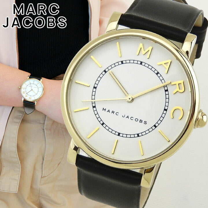 Marc Jacobs Roxy White Dial Black Leather Strap Watch for Women - MJ1532 Buy Now By Marc Jacobs