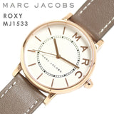 Marc Jacobs Roxy White Dial Cement Brown Leather Strap Watch for Women - MJ1533 Buy Now By Marc Jacobs
