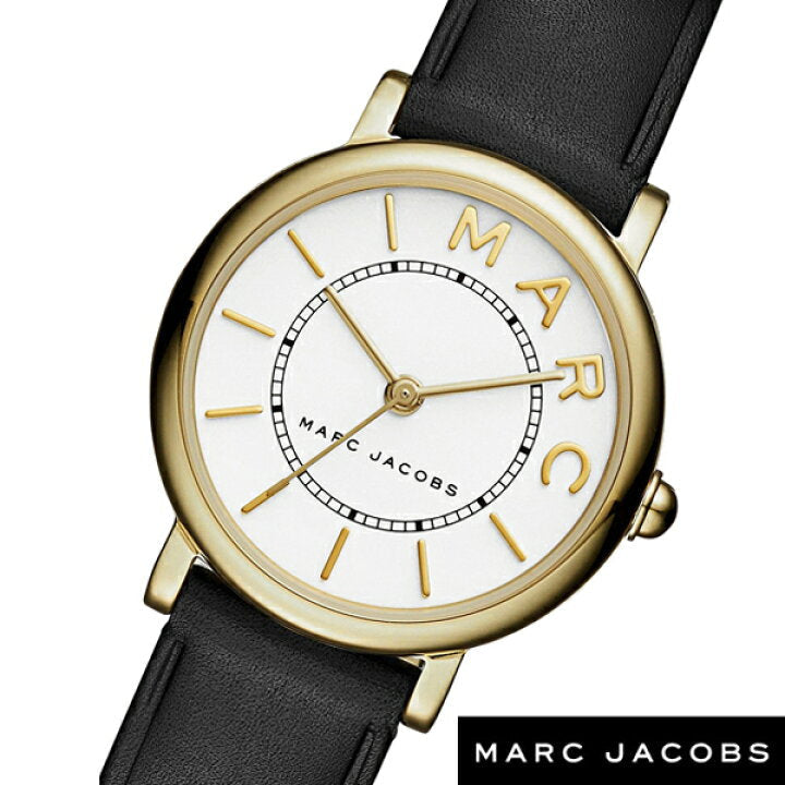 Marc Jacobs Roxy White Dial Black Leather Strap Watch for Women - MJ1537 Buy Now By Marc Jacobs