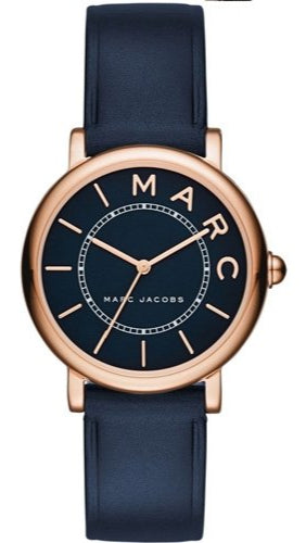 Marc Jacobs Roxy Navy Blue Dial Navy Blue Leather Strap Watch for Women - MJ1539 Buy Now By Marc Jacobs